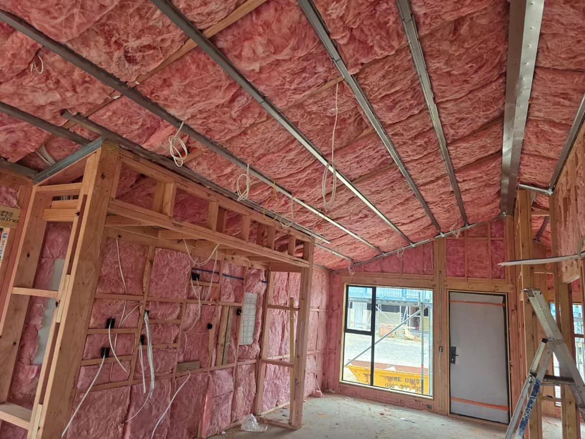 R3.2 Pink Batts ceiling (170mm) installed by R-Value at Ryman Patrick Hogan Stage 8 Villas, Cambridge, Cambridge, Waikato