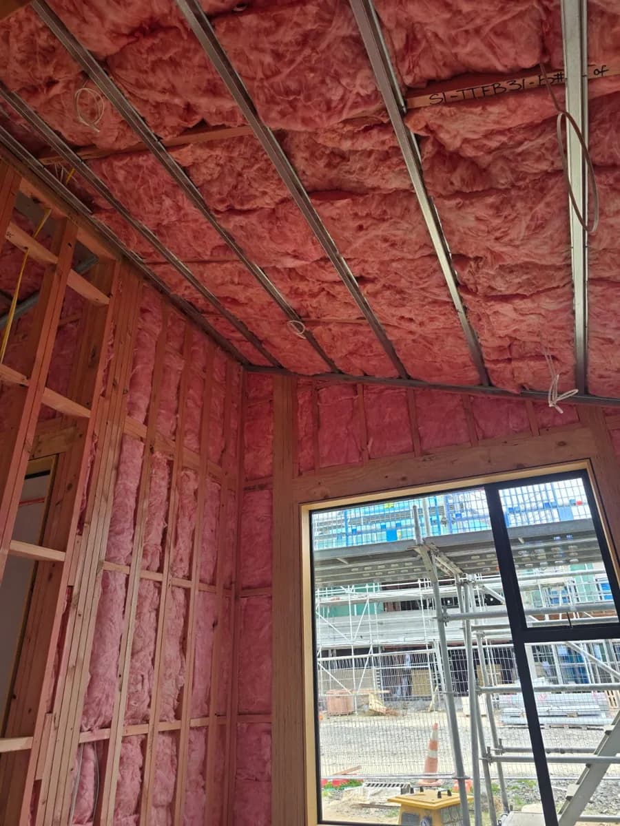 R3.2 Pink Batts ceiling (170mm) installed by R-Value at Ryman Patrick Hogan Stage 8 Villas, Cambridge, Cambridge, Waikato