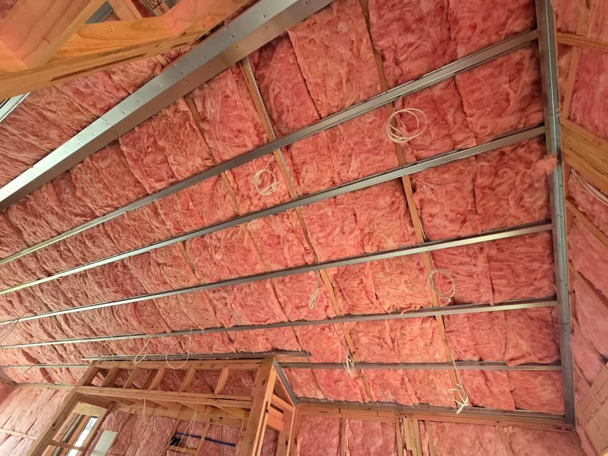 R2.2 Pink Batts wall (90mm) installed by R-Value at Ryman Patrick Hogan Stage 8 Villas, Cambridge, Cambridge, Waikato
