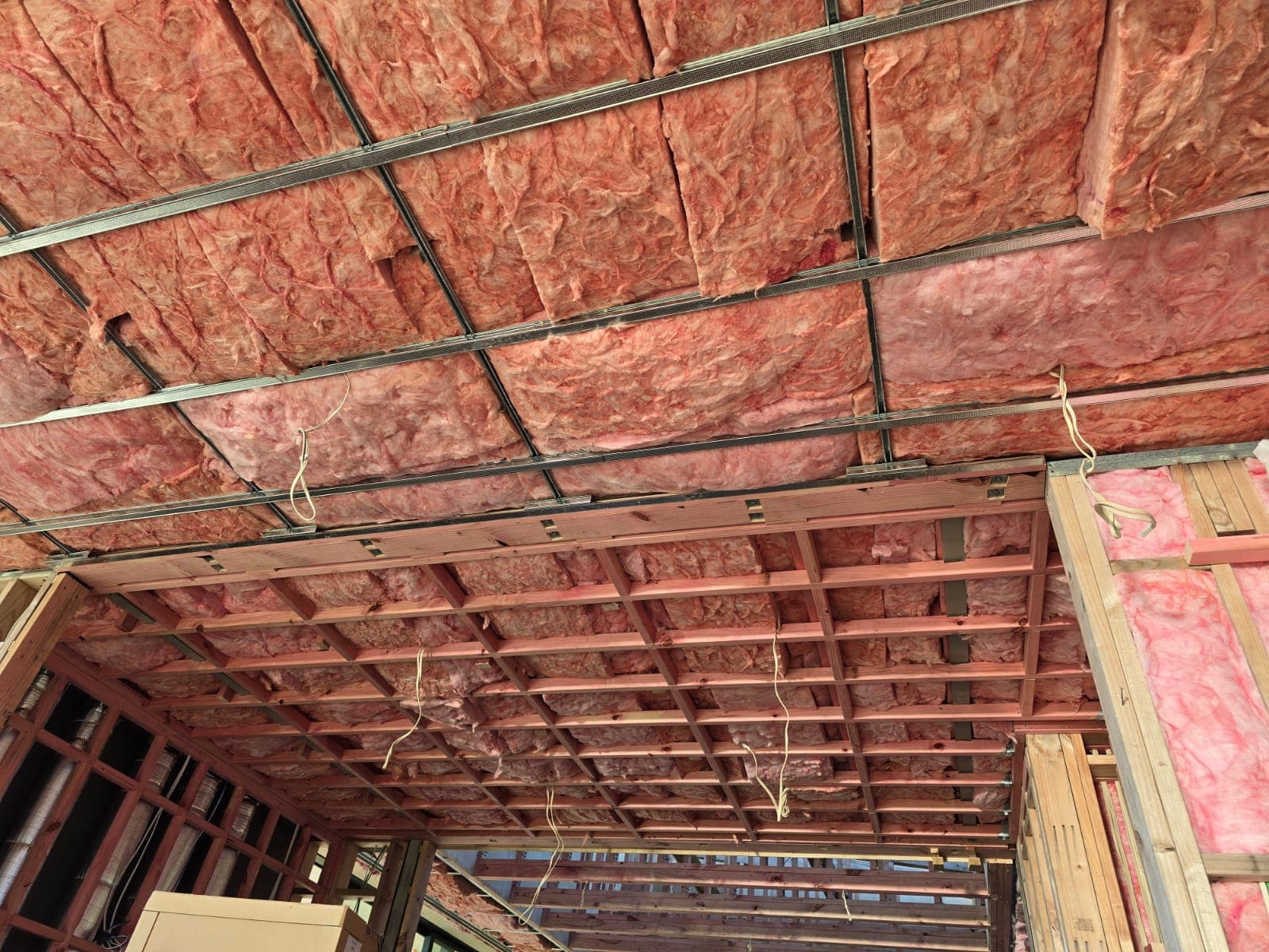 R7.0 Pink Batts to ceiling and midfloors installed by R-Value at Tipa Road, Waiheke Island, Ostend, Waiheke Island
